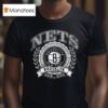 National Basketball Association Brooklyn Nets Crest Logo T Shirt
