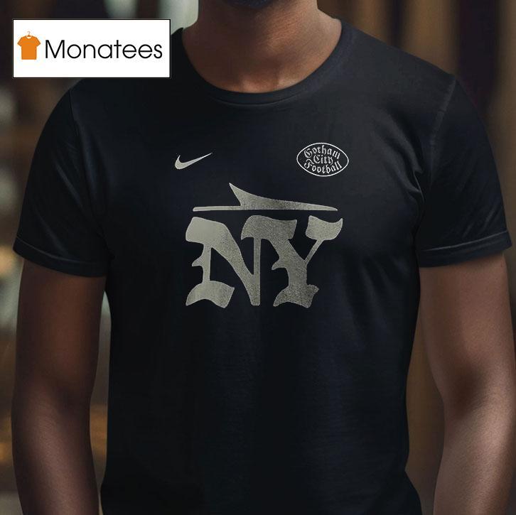 New York Jets Gotham City Football Logo T Shirt New York Jets Gotham City Football Logo T Shirt