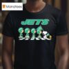 New York Jets X Peanuts Snoopy Abbey Road T Shirt