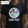 New York Nets New York Islanders New York Mets New York Jets Mashup Logo T Shirt