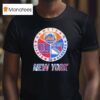 New York Rangers New York Mets New York Giants Mashup Logo T Shirt