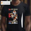 Ole Miss Rebels On Saturdays And New Orleans Saints On Sunday Mascot City Skyline T Shirt