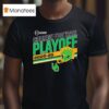 Oregon Ducks College Football Playoff Stripe T Shirt