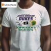 Oregon Ducks And James Madison Dukes Jmu College Football Playoff First Round T Shirt