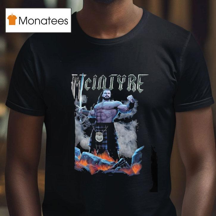 Original Black Drew Mcintyre Battle Pose T Shirt Original Black Drew Mcintyre Battle Pose T Shirt
