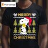 Peanuts Snoopy And Woodstock Merry Christmas T Shirt