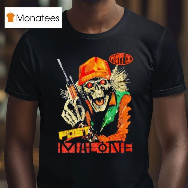 Post Malone Hunter Skeleton Posty Co T Shirt Post Malone Hunter Skeleton Posty Co T Shirt