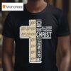 Purdue Boilermakers I Can Do All Things Through Christ Who Strengthens Me Cross T Shirt