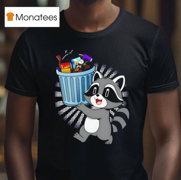 Raccoon With Trash Graphic T Shirt Raccoon With Trash Graphic T Shirt