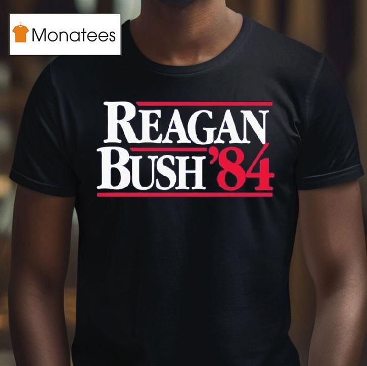 Reagan Bush Campaign Sticker T Shirt Reagan Bush Campaign Sticker T Shirt