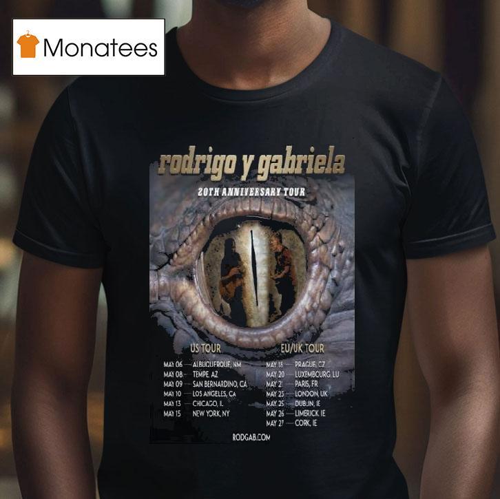 Rodrigo Y Gabriela Th Anniversary Tour T Shirt Rodrigo Y Gabriela Th Anniversary Tour T Shirt