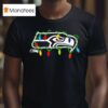 Seattle Seahawks Christmas Lights T Shirt