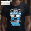 Snoopy And Charlie Brown The Peanuts Carolina Panthers Th Anniversary T Shirt