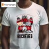 Snoopy And Charlie Brown The Peanuts Ohio State Buckeyes Th Anniversary T Shirt