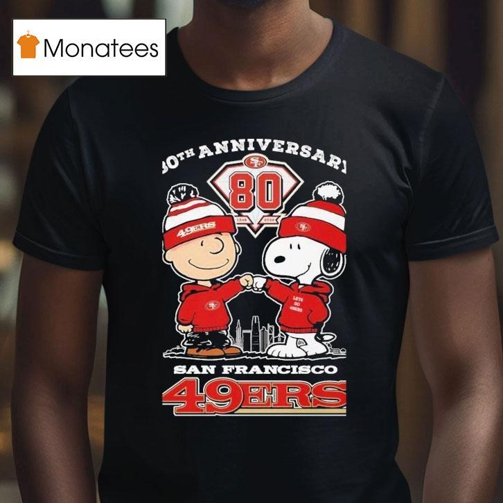 Snoopy And Charlie Brown The Peanuts San Francisco Ers Th Anniversary Diamond T Shirt Snoopy And Charlie Brown The Peanuts San Francisco Ers Th Anniversary Diamond T Shirt
