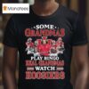Some Grandmas Play Bingo Real Grandmas Watch Indiana Hoosiers Players Signatures T Shirt