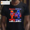 Syracuse Orange On Saturdays Vs Buffalo Bills On Sundays Mascot Skyline T Shirt