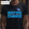 Tennessee Titans X Inspire Change Logo T Shirt