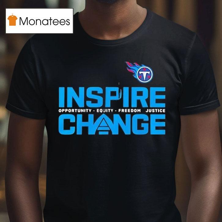 Tennessee Titans X Inspire Change Logo T Shirt Tennessee Titans X Inspire Change Logo T Shirt