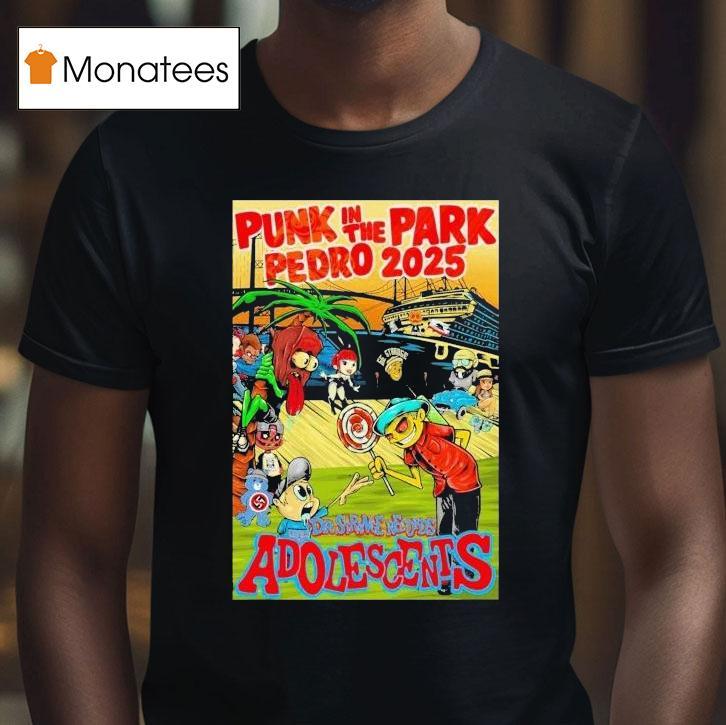 The Adolescents Punk In The Park San Pedro T Shirt The Adolescents Punk In The Park San Pedro T Shirt