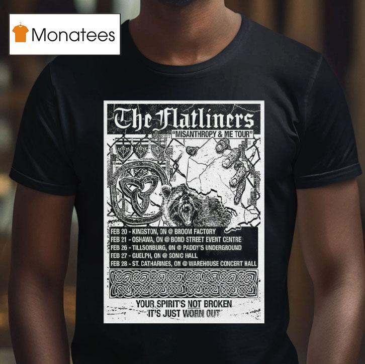The Flatliners Misanthropy And Me Tour T Shirt The Flatliners Misanthropy And Me Tour T Shirt