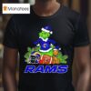 The Grinch And Max Los Angeles Rams Christmas Helmet Items T Shirt