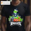 The Grinch And Max Philadelphia Eagles Christmas Helmet Items T Shirt