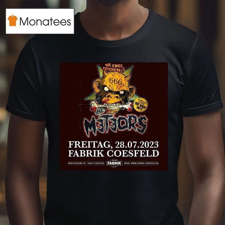 The Meteors The Kings Of Psychobilly Tour T Shirt The Meteors The Kings Of Psychobilly Tour T Shirt