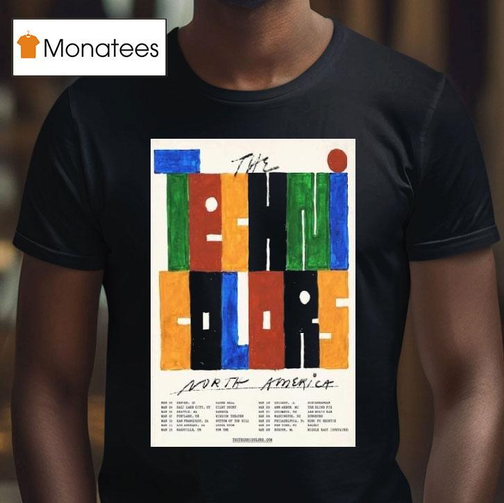 The Technicolors North America Live Tour T Shirt The Technicolors North America Live Tour T Shirt