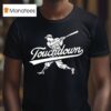 Touchdown Baseball Player Graphic T Shirt