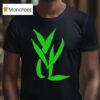 Trimset Green On Black T Shirt