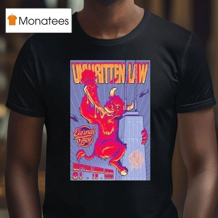 Unwritten Law Jan Bottom Lounge Chicago T Shirt Unwritten Law Jan Bottom Lounge Chicago T Shirt