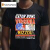 Virginia Cavaliers Vs Missouri Tigers Gator Bowl Everbank Stadium Helmets T Shirt