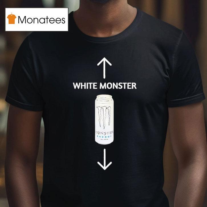 White Monster Energy Drink Illustration T Shirt White Monster Energy Drink Illustration T Shirt