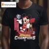 Wisconsin Badgers Regional Champions Football Celebrating T Shirt