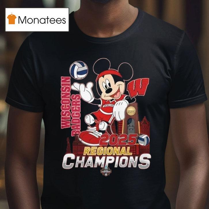 Wisconsin Badgers Regional Champions Football Celebrating T Shirt Wisconsin Badgers Regional Champions Football Celebrating T Shirt