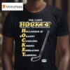 Yes I Love Hockey Acronym Hollander And Rozanov Cuddling Kissing Embracing Yearning T Shirt