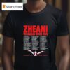 Zheani The Maenad World Tour Performance Schedule T Shirt