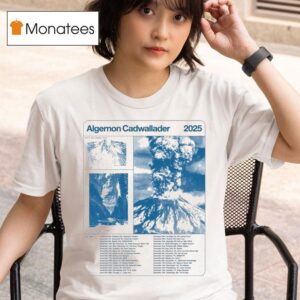 Algernon Cadwallader Woven Label Tour Dates T Shirt