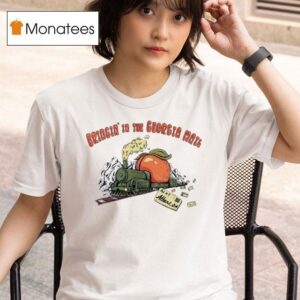 Bringing In The Georgia Mail Train Peach T Shirt