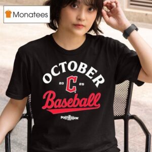 Cleveland Guardians October Baseball Mlb Postseason T Shirt