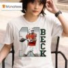 Miami Hurricanes Carson Beck Player Throwing Position T Shirt
