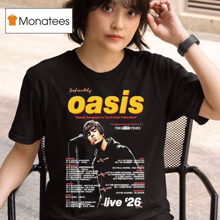 Oasis Globally Recognised As The The Times Live T Shirt