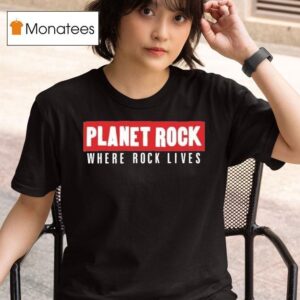 Planet Rock Where Rock Lives Logo T Shirt