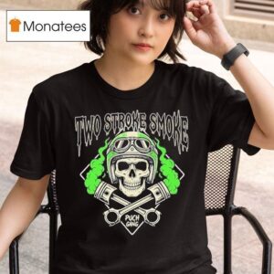 Puch Gang Two Stroke Smoke Skull T Shirt