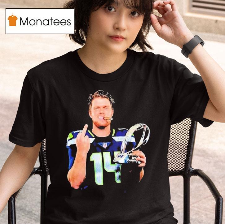 Sam Darnold Seattle Seahawks Champions Middle Finger Cigarettes S T Shirt