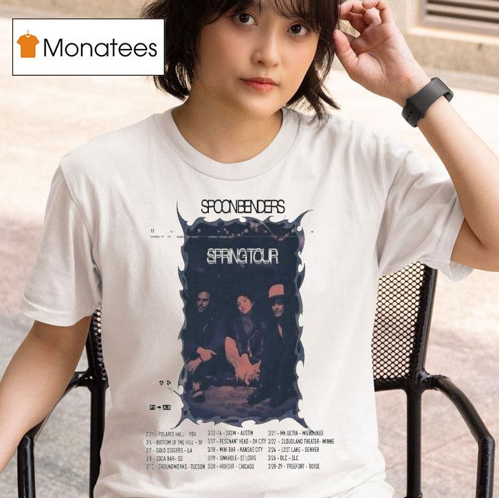 Spoon Benders Spring Tour Dates T Shirt