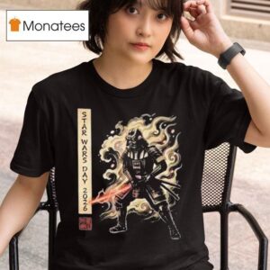 Star Wars Day May Darth Vader Samurai Japanese Ukiyo E T Shirt