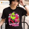 The Grinch Anti Valentines Day February Anti Cupid Club Growing X Heart Funny Sarcastic Candy Hearts Single Pride T Shirt