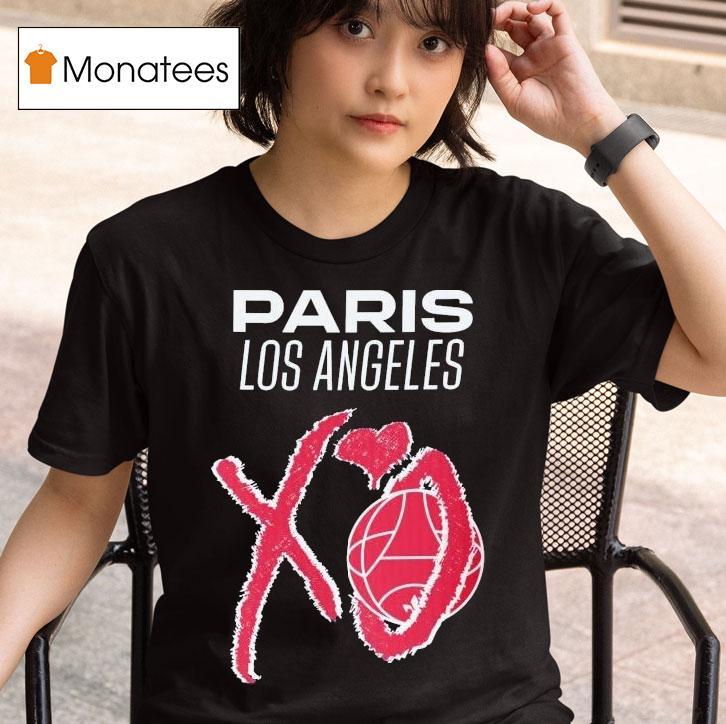 The Weeknd Paris Saint Germain Los Angeles Xo T Shirt